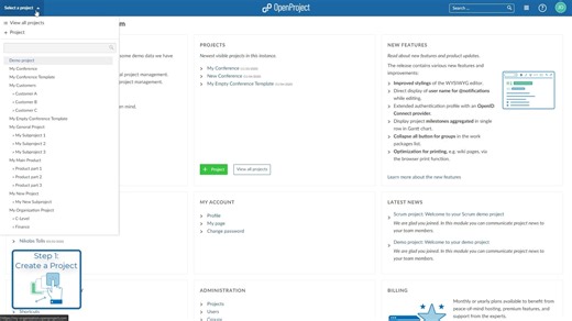 最强开源项目管理系统OpenProject-Getting-started