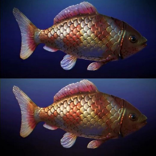 Sculpted and Vertex painted Fish in Blender 3.3.1 🐟🐠🐡