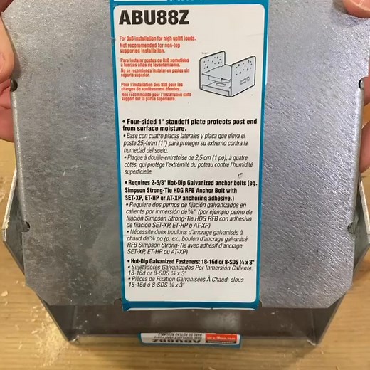 Another post about post bases. The Simpson ABU post base (the not-so-attractive, but very functional cousin to Simpsons CPT post base). This post base also provides the code required 1 standoff, is | Mildred Dodge