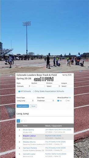 The WORST track meet ever somehow turned out good #shorts #sports #track #longjump #PR #trackmeet