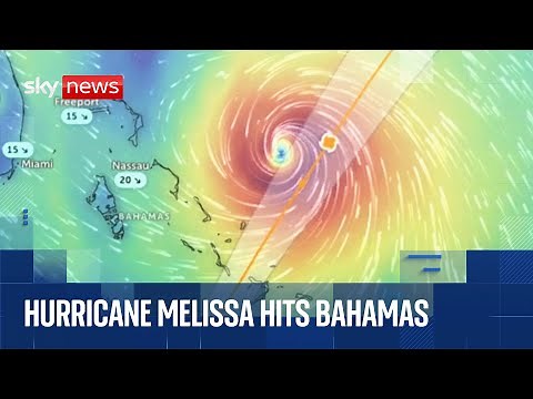 Hurricane Melissa live: Watch path of storm and latest Sky News coverage