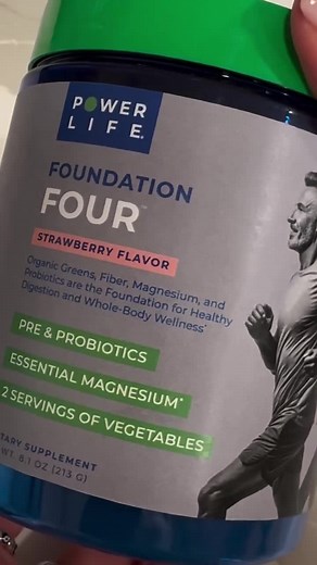 Your foundation for daily wellness 💪 Foundation Four is a powerful blend of four essential nutrients designed to support better digestion, stronger immunity, and youthful energy from the inside out.*† ✅ Fiber to curb cravings and fuel gut health*† ✅ Pre Probiotics for smoother digestion and less bloat*† ✅ Magnesium for steady energy and restful sleep*† ✅ Organic Supergreens to help fill nutrient gaps and boost immunity*† Start your day with a formula that does more. 🌿 Shop Foundation Four now 