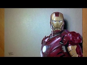 Hyperrealistic Art Drawing: Iron Man MARVEL