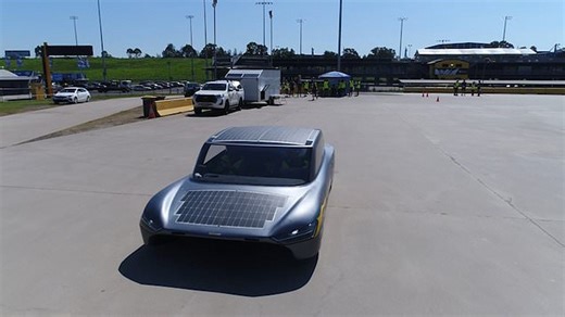 Solar-powered car makes record-breaking 620-mile trip fuelled by the sun