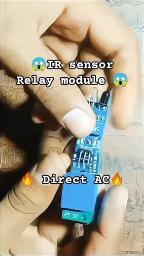 IR sensor and relay auto sensor || IR sensor || Relay module || Project #project #shorts