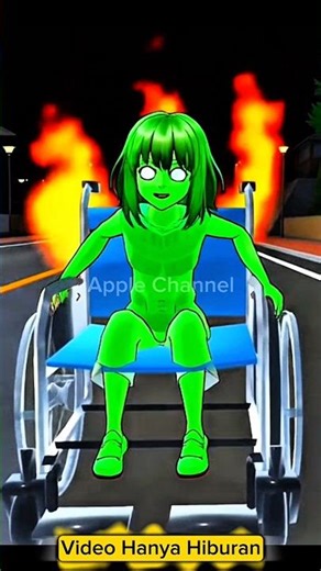 Police Hit Hantu Zombie Bhoot Monster Unknown Mio 🧟 #sakuraschoolsimulator #shorts #zombie