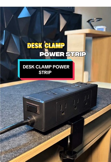 Desk Clamp Power Strip for Organized Workspaces