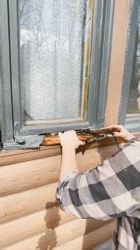 Replacing casement window sill