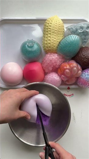 Cutting Open My Favorite Stress Balls | ASMR Texture Reveal DIY