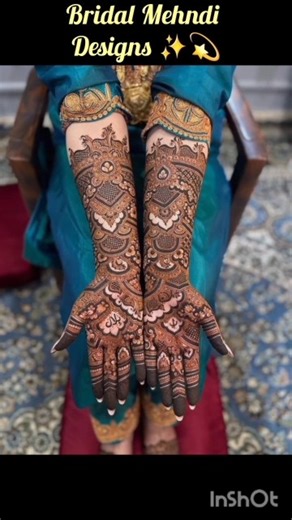 🔥Full Hand bridal henna designs💫 |#mehndi #mehndidesign #henna