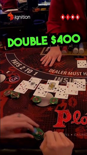 Part strategy, part regret ‪@TheCasinoKing‬ #blackjack #gambling #casino