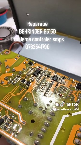 Reparatie Behringer B615D: Probleme Controler SMPS