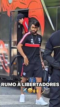 FLAMENGO EMBARCA PARA ARGENTINA PARA ENFRENTAR O ESTUDIANTES PELA LIBERTADORES #flamengo #mengão