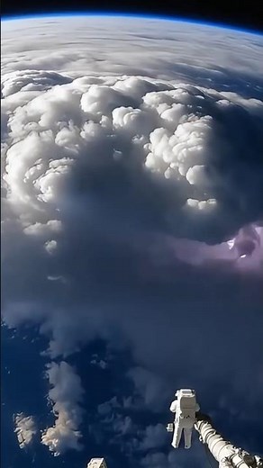 Spacewalk Above the Most Dangerous Storm on Earth #space #eva #nasa