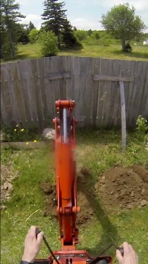 Kubota BX Backhoe in Action: Smooth Digging & Lever Control