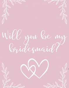 Will You Be My Bridesmaid Printable- DIGITIAL DOWNLOAD - Etsy