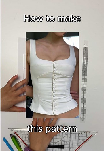 Cute Summer Top Pattern Making Tutorial