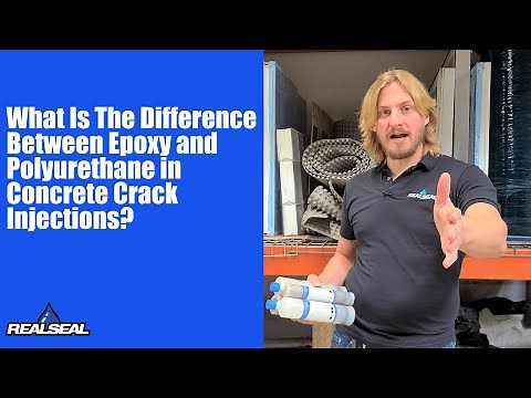 What is the difference in Epoxy and Polyurethane in concrete crack injections?