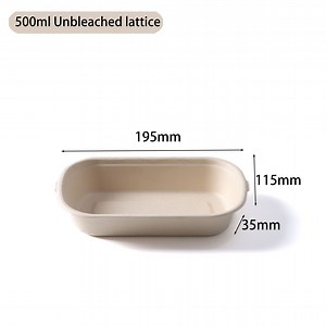 [Hot Item] Disposable Biodegradable Fast Food Pulp Container Paper Lunch Burger Box