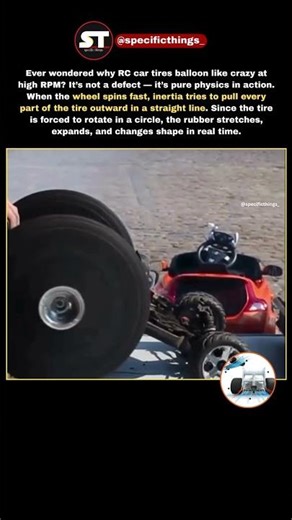 Why RC Tires EXPLODE at High Speed (The Physics Will Shock You!) #facts #racingcar #usashorts
