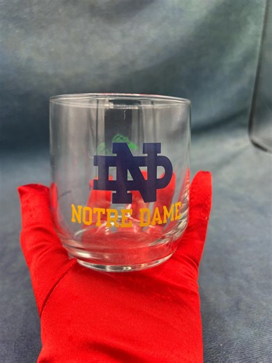 Vintage Notre Dame Fighting Irish Rocks Glass: "nd" Logo Irishman - Etsy