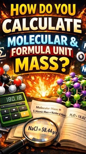 “Molecular Mass in 60 Seconds! 😱 (Formula Unit Mass Made EASY)” #cbse #shorts #chemistry