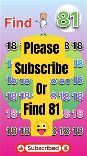 Speed Find 81! ⏳| find Number | Can I beat an F1 driver? | I`am giving My 250M Subscriber.. #quiz