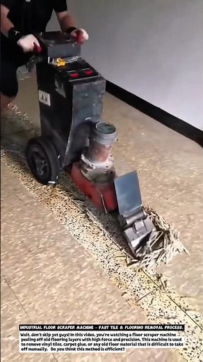 Industrial Floor Scraper Machine – Fast Tile & Flooring Removal Process.