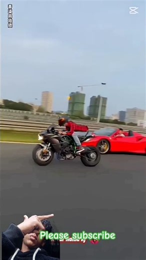 Kawasaki H2 vs. Ferrari F8: The Showdown😈👑