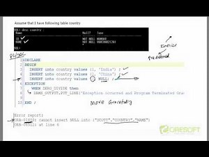 PLS-18: Non Predefined Exceptions in PL/SQL