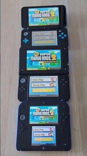 New Super Mario Bros 2- Nintendo New 2DS XL vs 3DS XL vs 2DS Speed Comparison