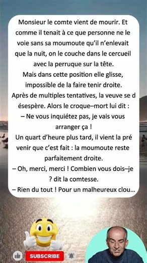 ⚰️🤣 Un simple clou a tout réglé ! 🔨😂 #blagues #drôle #rire