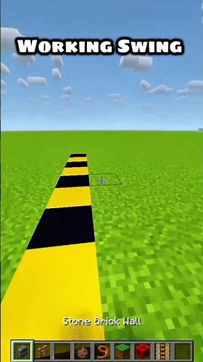 How to Make a WORKING SWING in Minecraft! 🎡⛏️ #minecraft #buildhacks #shorts