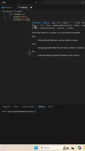 Python desde cero: funciones #python #aprendepython #shorts