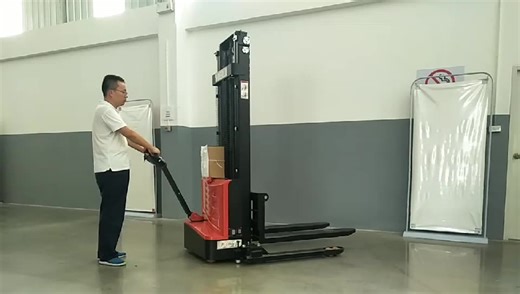 Electric Stacker 1.2ton 1.6m 2m 2.5m 3000mm Lifting Height Pallet Stacker Straddle Legs Design Warehouse Stacker Forklift