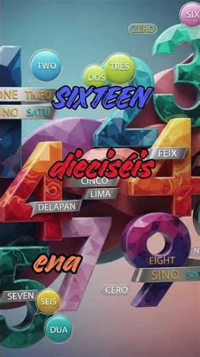 "Can you count in 3 languages? 😲 English, Portuguese & Indonesian!"