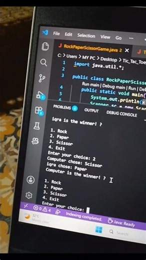 I Made A Game In Java Under 60 Seconds! 🤯 #Shorts #Coding