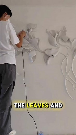 CREATE Stunning Floral Wall Art with Plaster in Minutes!