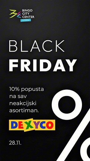 Get your baskets ready… 🛒 Get set… 🔥 Go! Black Friday u BCC Ilidža počinje danas. #bingocitycenterilidža | Bingo City Center Ilidža