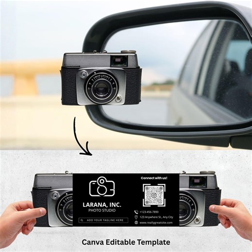 Camera Business Card, QR Code, Die Cut, Photography Business Cards (digital Download) - Etsy