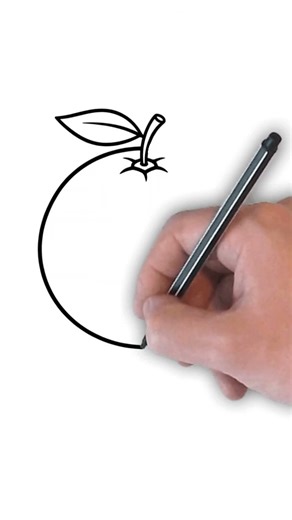 How to draw an orange #howtodraw #orange #drawingtutorial #easyart #fruitdrawing #artforbeginners
