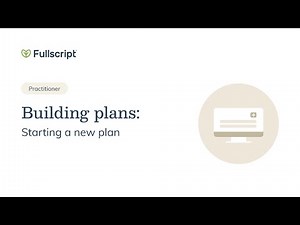 Building plans: Starting a new plan | Provider support