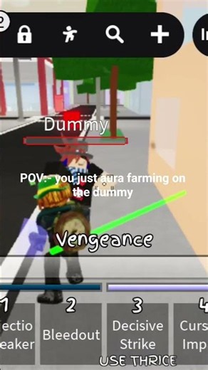 btw I don't use any hack i just use desicive strikes on the low dummy in the private server #roblox