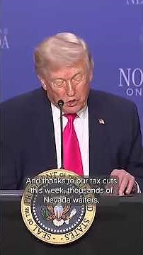 President Trump speaks in Las Vegas on 'No Tax on Tips' roundtable