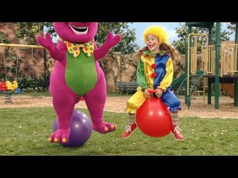 Barney and Girl Bounce Like Clowns 🤡