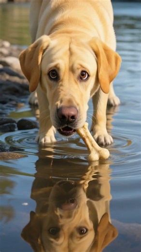 ⭐The Greedy Dog 🐕 | A Powerful Lesson About Greed✨#shots