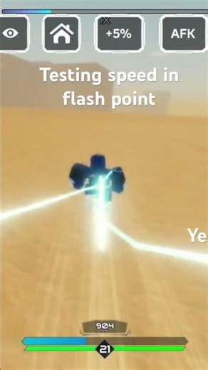 Testing speed in flash point