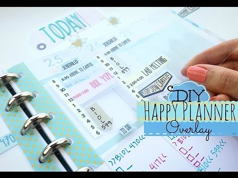 DIY Happy Planner Overlay: How to Use a Planner for School or Fixed Schedules