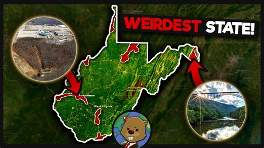 Why West Virginia has America's strangest geography