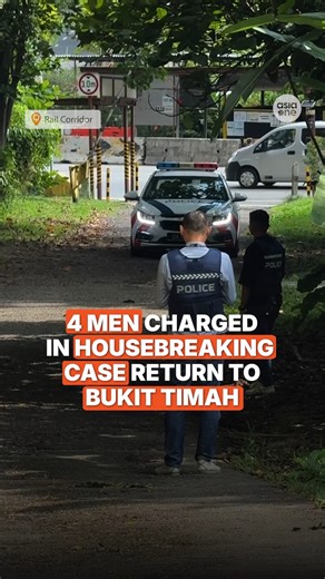 Four alleged members of a Chinese criminal syndicate, He Jiao, Zhou Qifa, Yang Chao and Zhou Yinggui were taken back to the Rail Corridor Central and its general vicinity on Thursday (Aug 14) as part of ongoing police investigations. They were charged on Aug 10 with possessing housebreaking tools including screwdrivers and wrenches. https://asia1.news/4mgOlej #sgnews #Singapore #SPF | AsiaOne